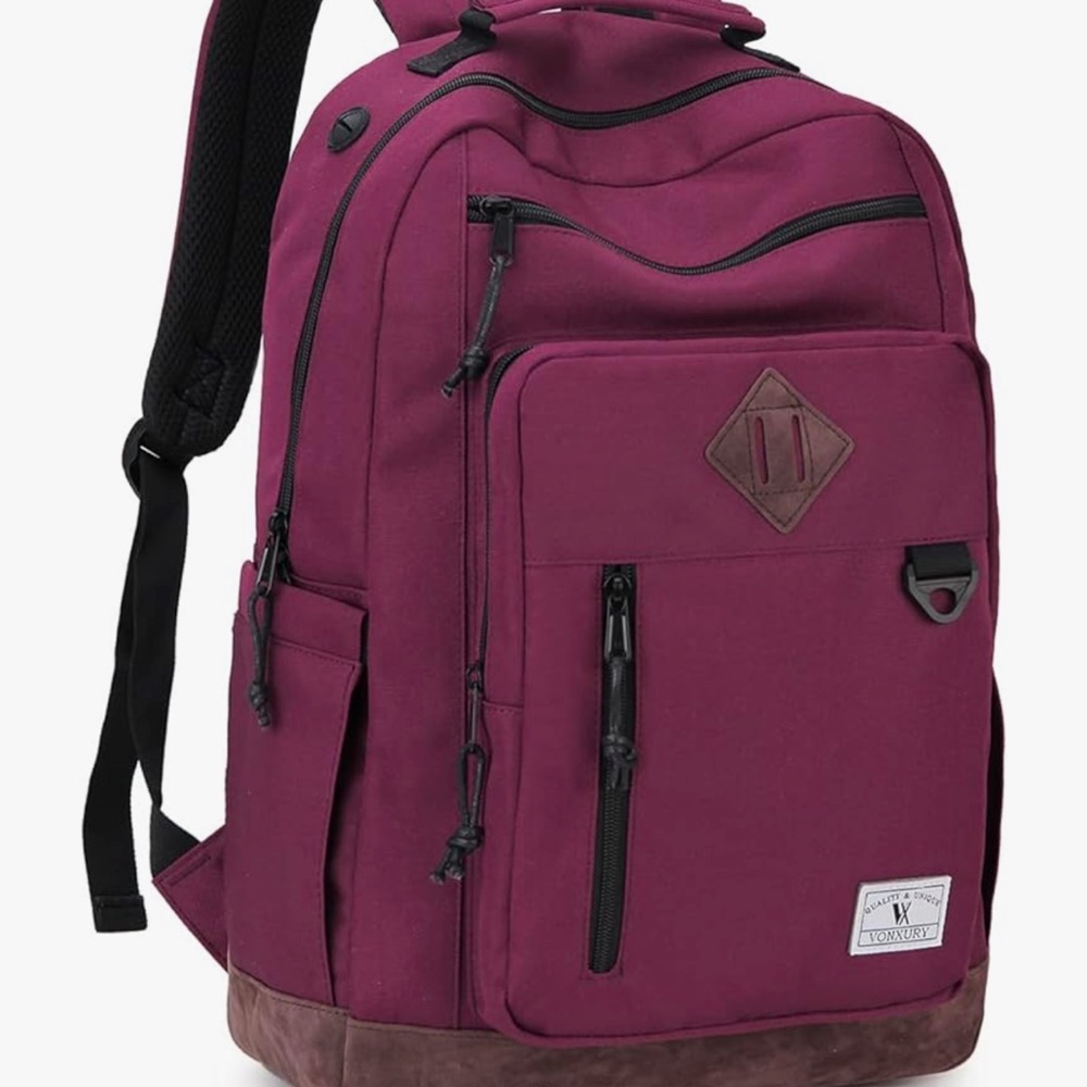 NWOT VX VONXURY Lightweight Water Resistant Travel Backpack w/Multiple Pockets
